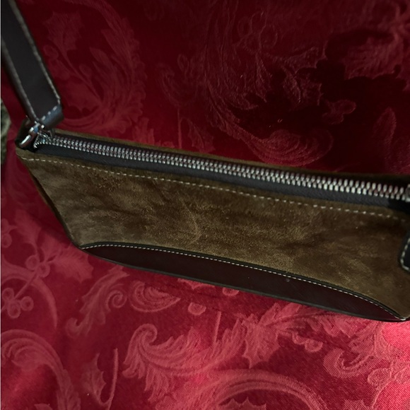 Coach #7753 Suede Leather Demi Small Shoulder Handbag 8.5”x5” - Picture 8 of 10